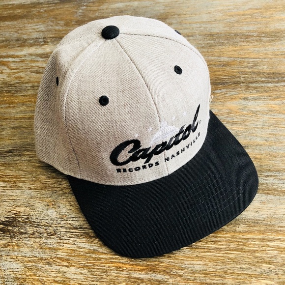 Yupoong Other - Capitol Records Nashville Grey Snapback Hat Cap OS